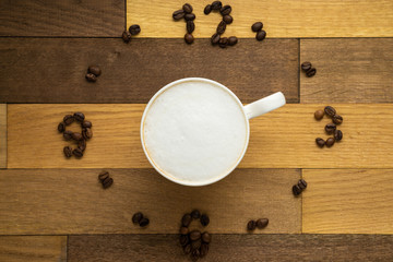 Composition of coffee beans.