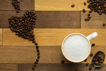 Composition of coffee beans.