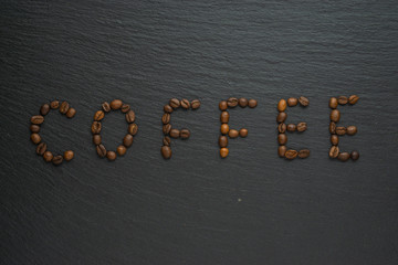 Composition of coffee beans.