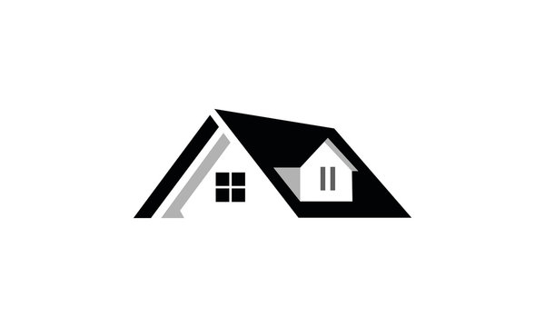 vector roof house logo