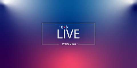 Live streaming background.loading,player, broadcast, website, online radio