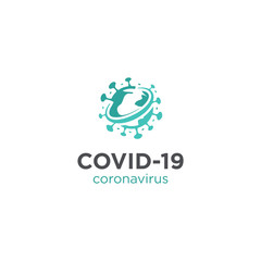 Covid-19 Coronavirus world logo, World Health organization, coronavirus logo vector concept, coronavirus icon