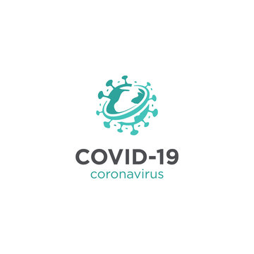 Covid-19 Coronavirus World Logo, World Health Organization, Coronavirus Logo Vector Concept, Coronavirus Icon