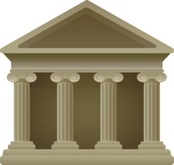 Obraz premium Classic Museum with large columns