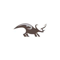 dinosaur simple color illustration vector design