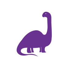 dinosaur simple color illustration vector design
