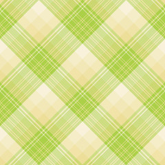 Seamless pattern in spring green and light beige colors for plaid, fabric, textile, clothes, tablecloth and other things. Vector image. 2
