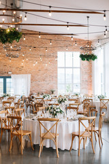 luxury wedding decorations with bench, candle and flowers compis

