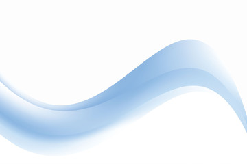 Abstract Smooth Blue White Wave Mesh Gradient Background Design, Blue Flow Background with Copy Space for Text Template Vector