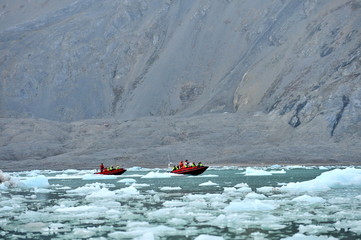 Glaciers of the Svalbard archipelago. 