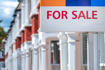 Estate ageny 'for sale' sign- UK