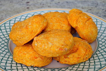 Home baked sweet potato scones