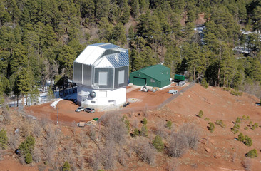 Aerial view of Discovery Channel Telescope, Happy Jack, Arizona