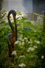 beautiful grass decoration garden wood bird  finesse