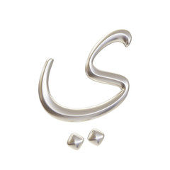 3d render of Arabic alphabet letter 