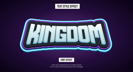 Gaming esport style text effect, Editable text effect