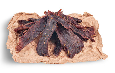 In front jerky on paper