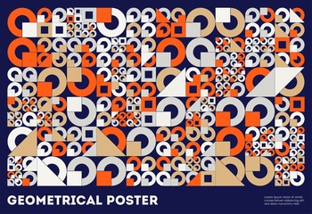 Vector minimal geometric background. Universal abstract  pattern for wallpaper, web or prints cover, textile, ceramic tile etc.