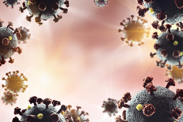 Coronovirus disease COVID-19 - abstract background