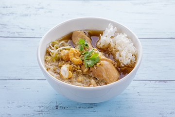 Chicken noodle food in Thailand