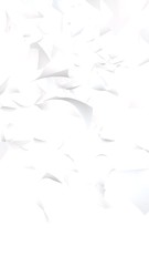 Flying sheets of paper isolated on white background. Abstract money is flying in the air. Vertical orientation. 3D illustration