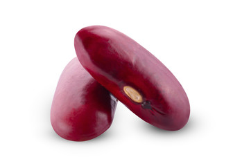 Red bean isolated on white background