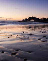 early morning sunrise in narragansett rhode island