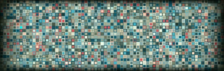 Abstract background with retro color squares