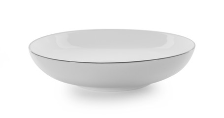 empty plate isolated on white background