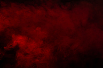 Red steam on a black background.