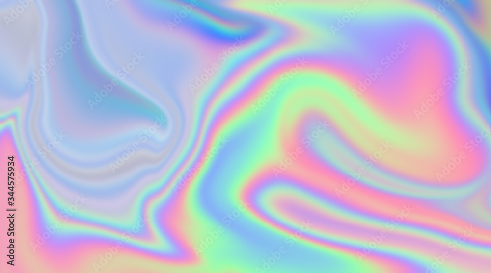 Aufkleber trendy texture with polarization effect and colorful neon holographic stains. abstract background in