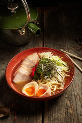 japanese style ramen on table