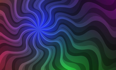 Abstract illustration with color rays.