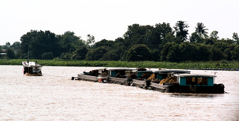 Tug boat in the Chao Phraya River