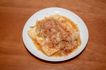 豆腐ステーキ　節約料理