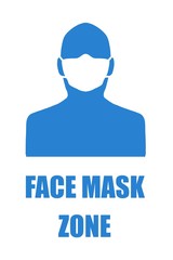 Face mask zone sign