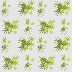 seamless pattern with green leaves