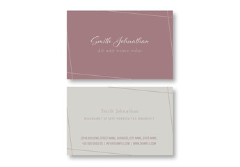 Pastel Business Card Layout
