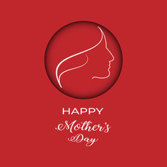 Happy mother day, holiday background. can be use for sale advertisement, backdrop. vector