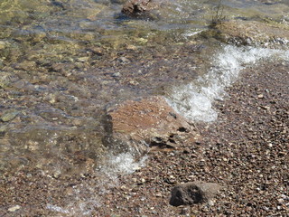 stone in the water