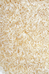 dry white rice close up