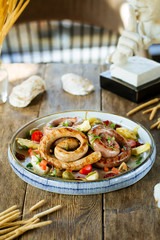 beer appetizer spiralhunting sausages