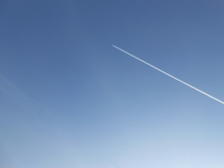 airplane in the sky