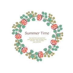 Botanical vintage frame