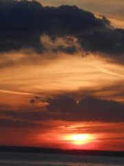 sunset at the beach