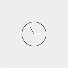 Clock vector icon sign symbol