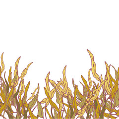 Seamless vector background with leaves