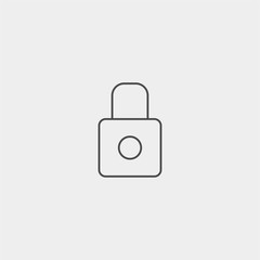 Padlock vector icon sign symbol