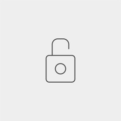 Padlock vector icon sign symbol