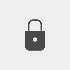 Padlock vector icon sign symbol